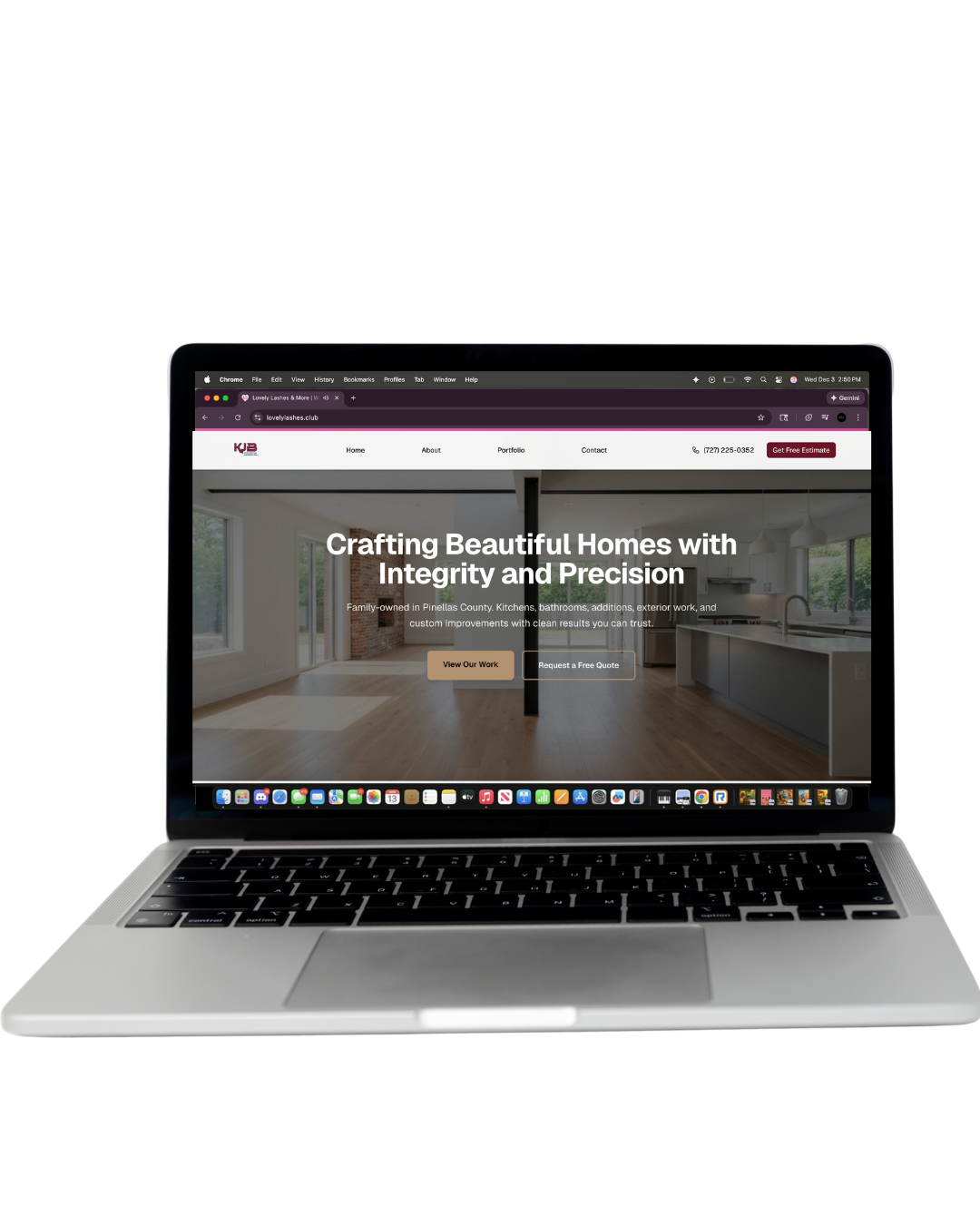 KJB Construction website